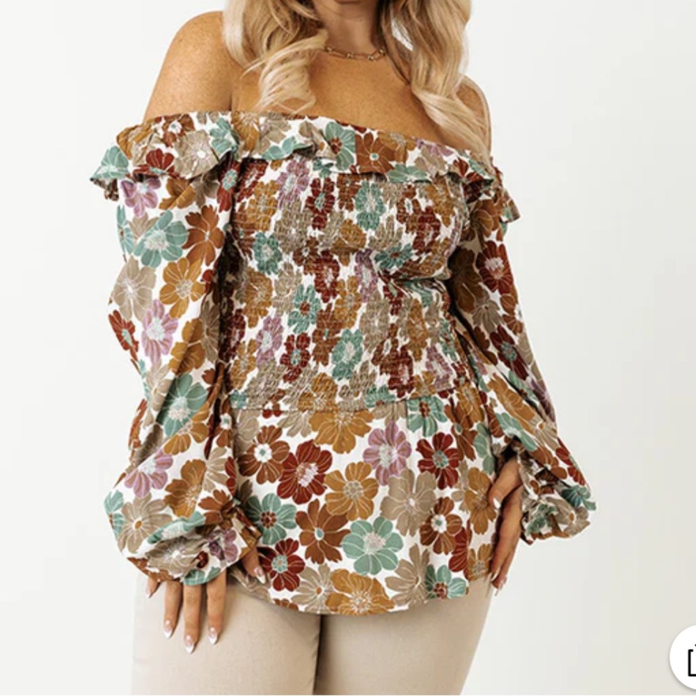 Hayden floral Ruffled Blouse